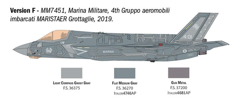305 - Italeri - 92810 - Lockheed Martin F-35B Lightning II - paint schemes