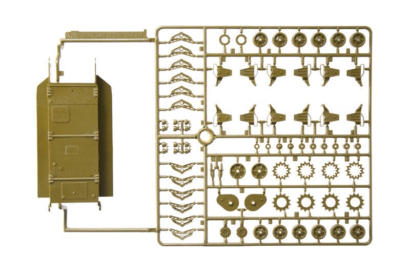 201 - Italeri - 96440 - M4A3(76)W Sherman - sprue