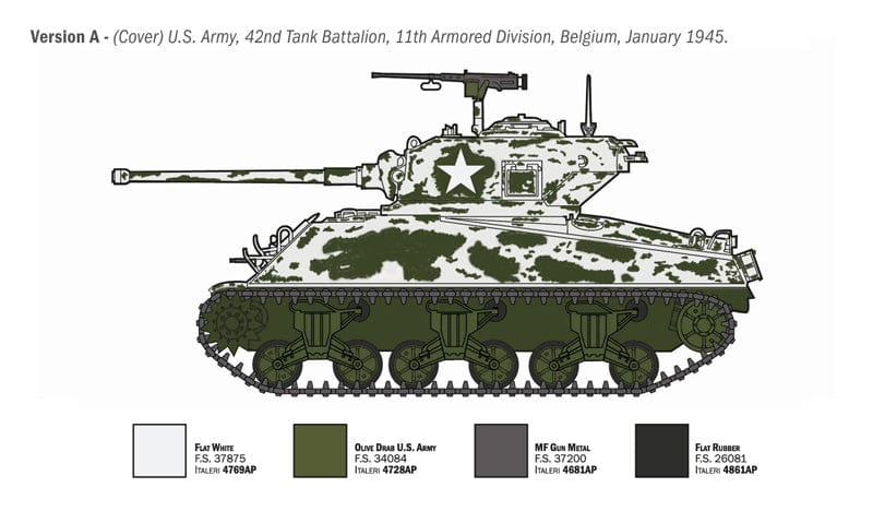 300 - Italeri - 96440 - M4A3(76)W Sherman - paint schemes