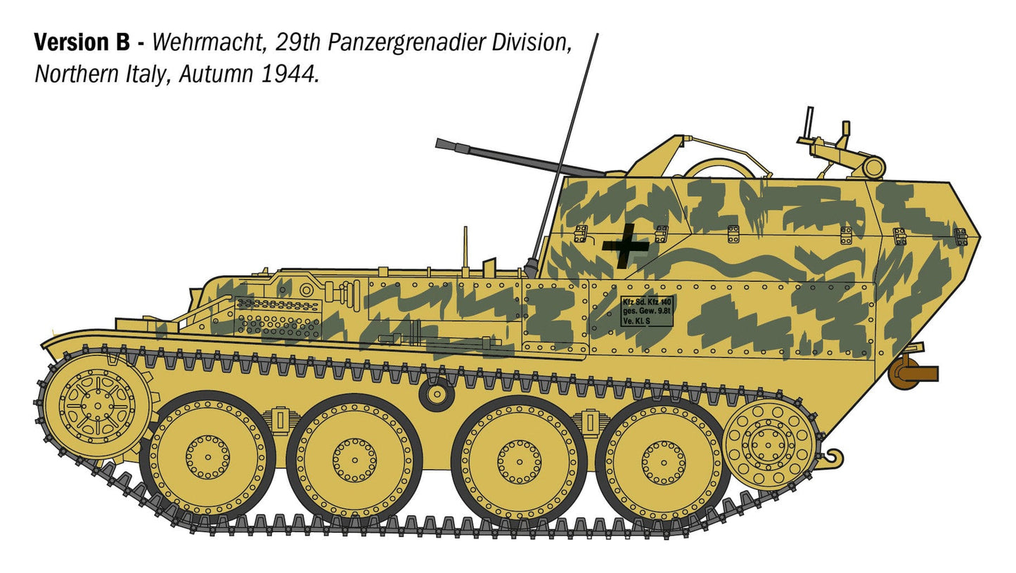 301 - Italeri - 96461 - Sd.Kfz. 140 Flakpanzer 38(t) Gepard - paint schemes