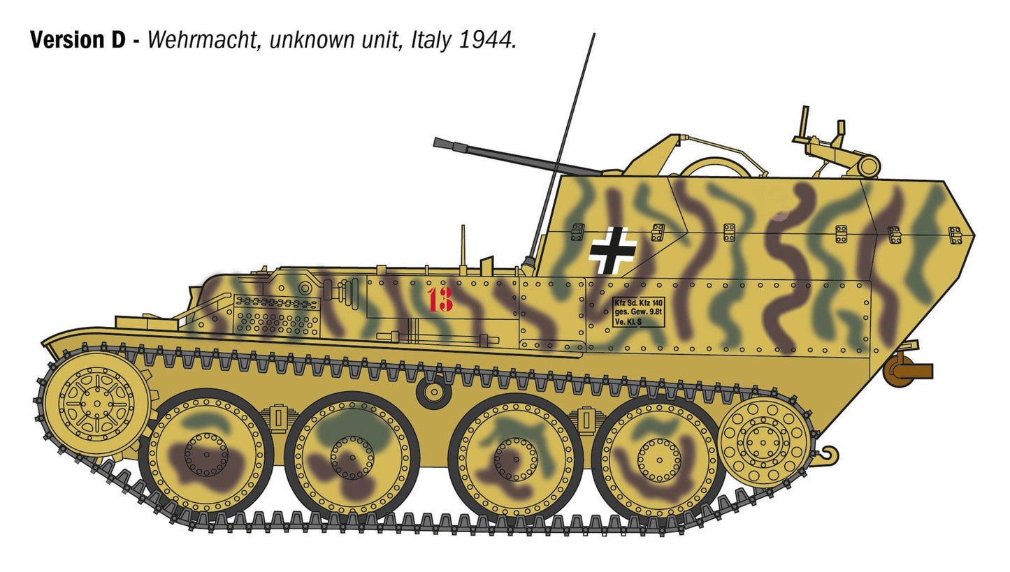 303 - Italeri - 96461 - Sd.Kfz. 140 Flakpanzer 38(t) Gepard - paint schemes