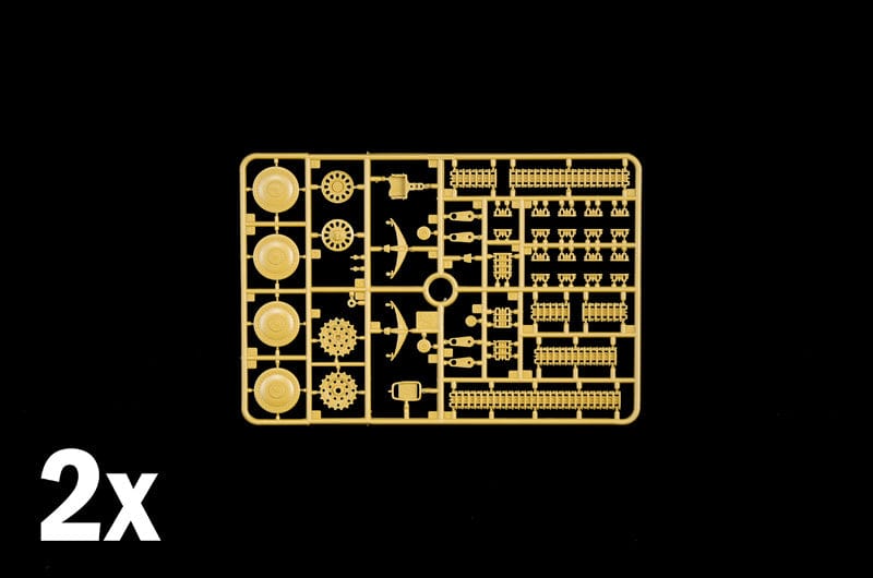 201 - Italeri - 96461 - Sd.Kfz. 140 Flakpanzer 38(t) Gepard - sprue