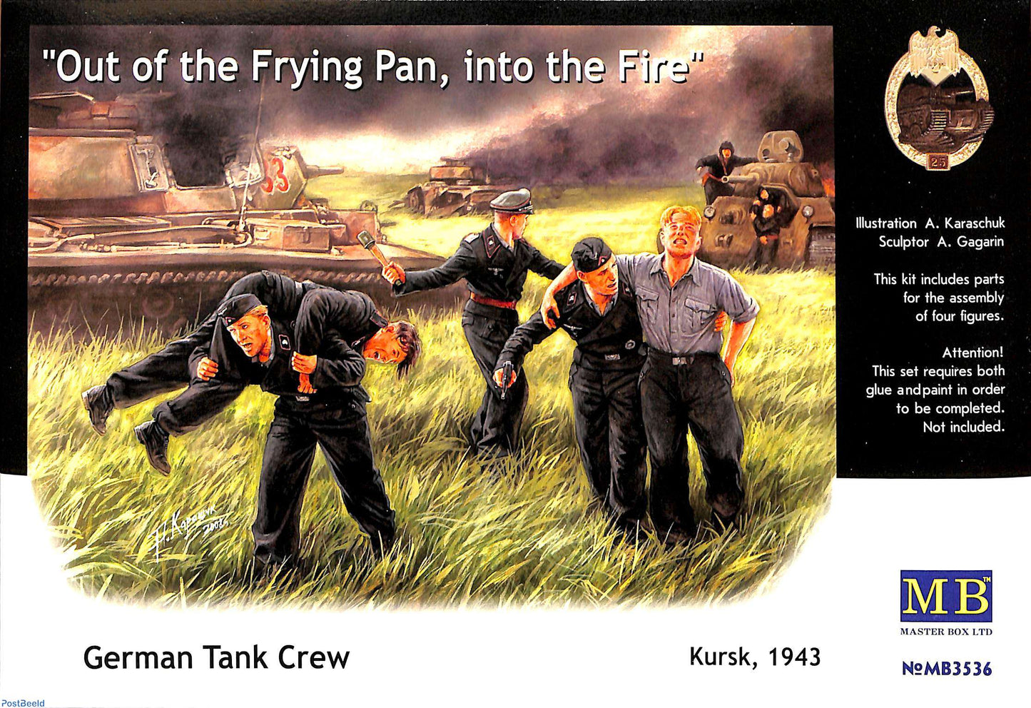 010 - German Tank Crew Bailing Out (Kursk 1943) - primary image