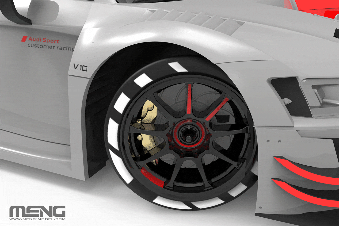 508 - digital model - Meng Model - CS-006 - Audi R8 LMS GT3 2019