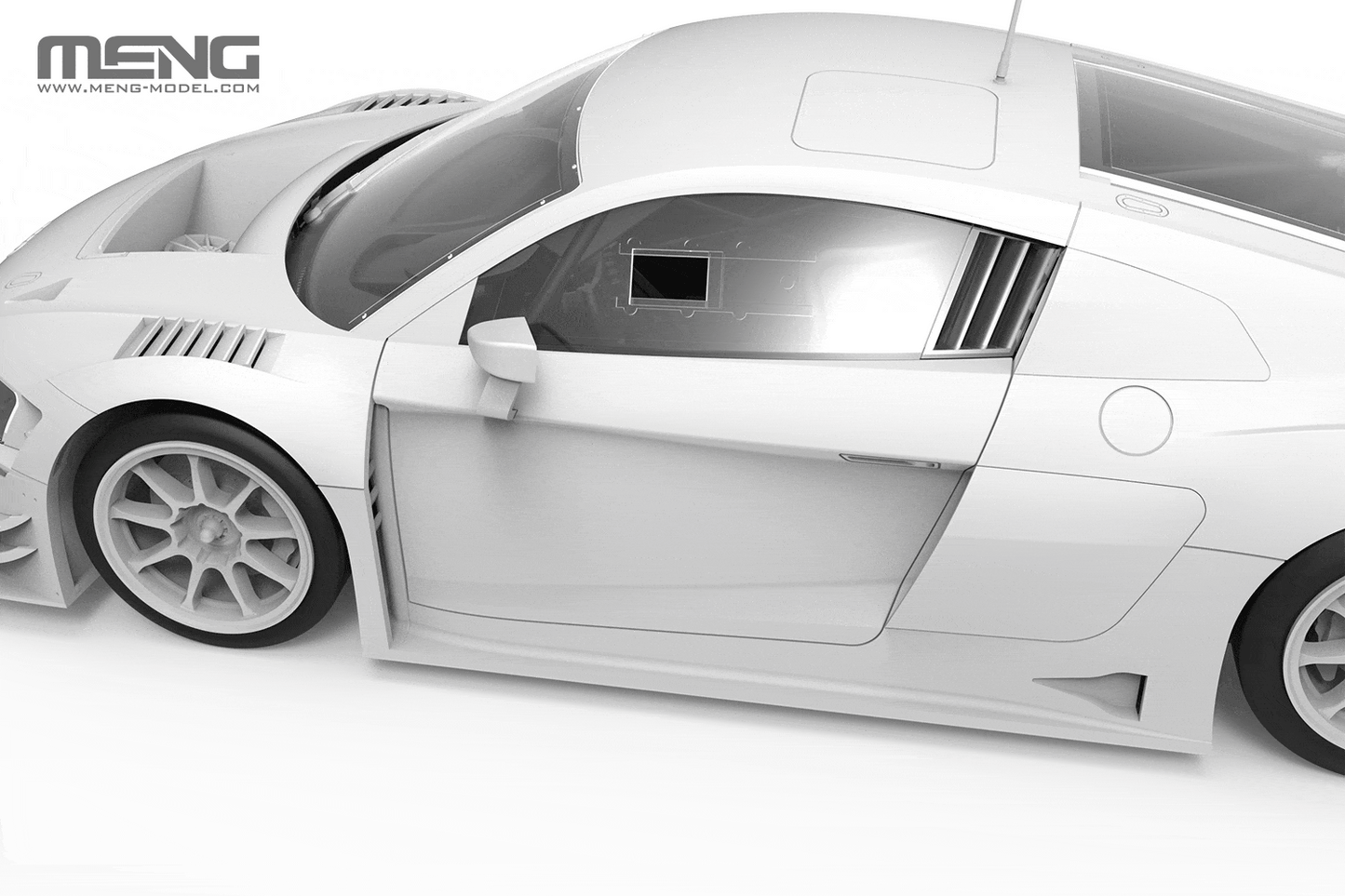 508 - digital model - Meng Model - CS-011 - Audi R8 LMS GT3 EVO II (B-Quik Racing)