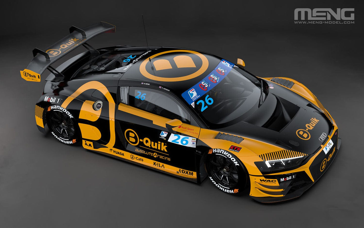 700 - painted model - Meng Model - CS-011 - Audi R8 LMS GT3 EVO II (B-Quik Racing)