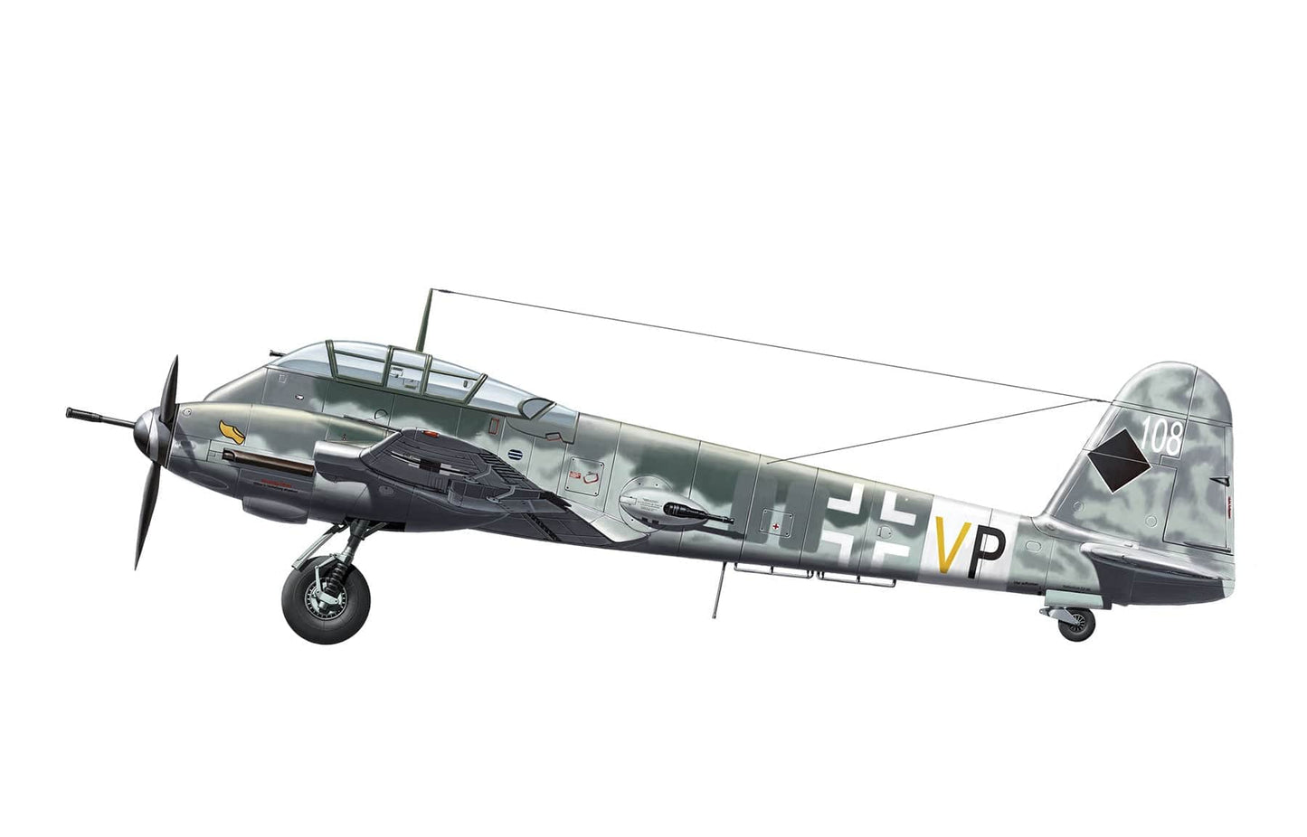 300 - Meng Model - LS-001 - Messerschmitt Me 410 B-2/U4 Hornisse - paint schemes