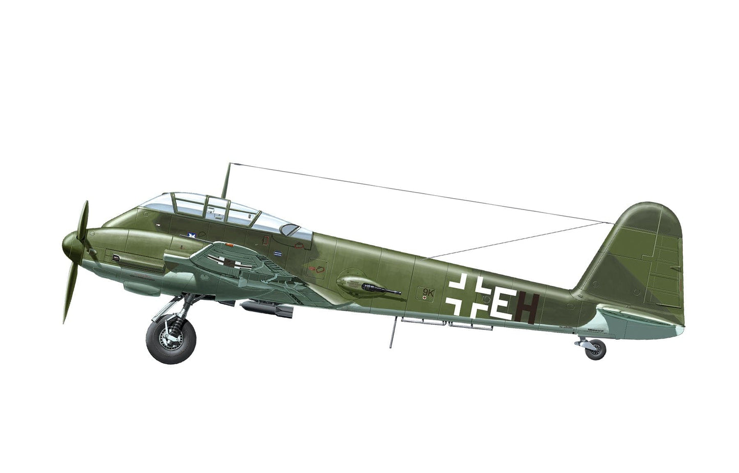 300 - Meng Model - LS-003 - Messerschmitt Me 410 A-1 - paint schemes