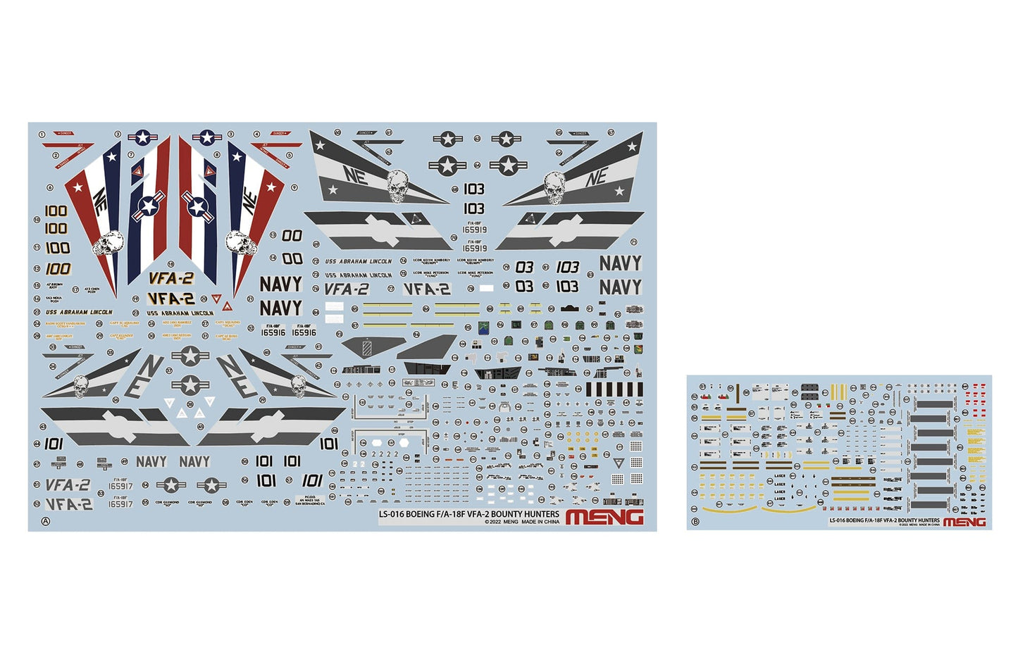 400 - Meng Model - LS-016 - Boeing F/A-18F Super Hornet ‘Bounty Hunters’ - decals