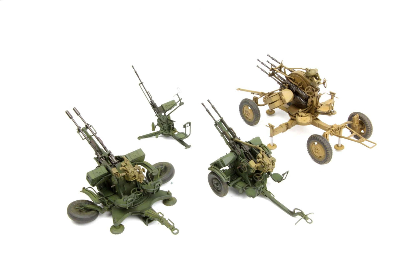 700 - Meng Model - SPS-026 - Soviet Light AA Gun Set - painted model
