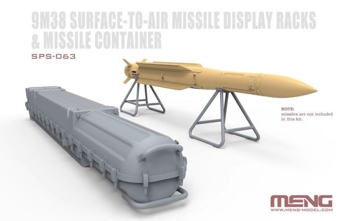 010 - Meng Model - SPS-063 - 9M38 Surface-to-Air Missile Display Racks and Missile Container - primary image