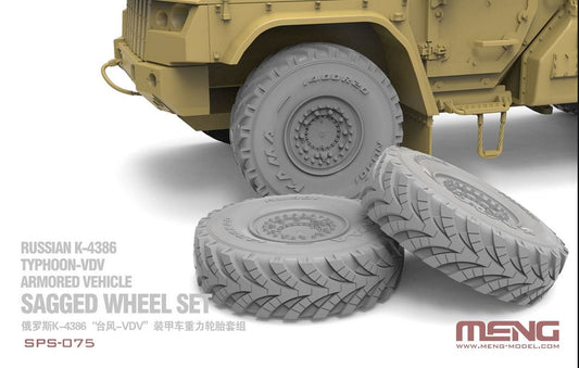 010 - Meng Model - SPS-075 - K-4386 Typhoon VDV Sagged Wheels Set - primary image