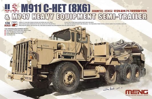 010 - Meng Model - SS-013 - Oshkosh M911 C-HET and M747 Semi-Trailer - primary image