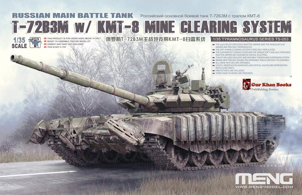 010 - Meng Model - TS-053 - T-72B3M with KMT-8 Mine Roller - primary image