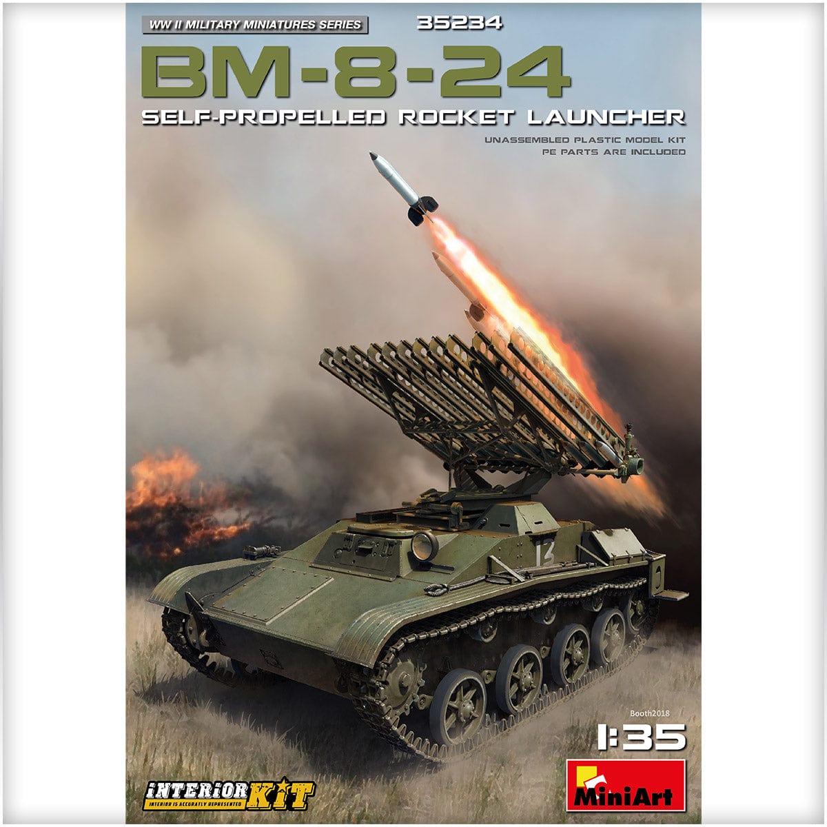 BM-8-24 Katyusha on T-60 with Interior
