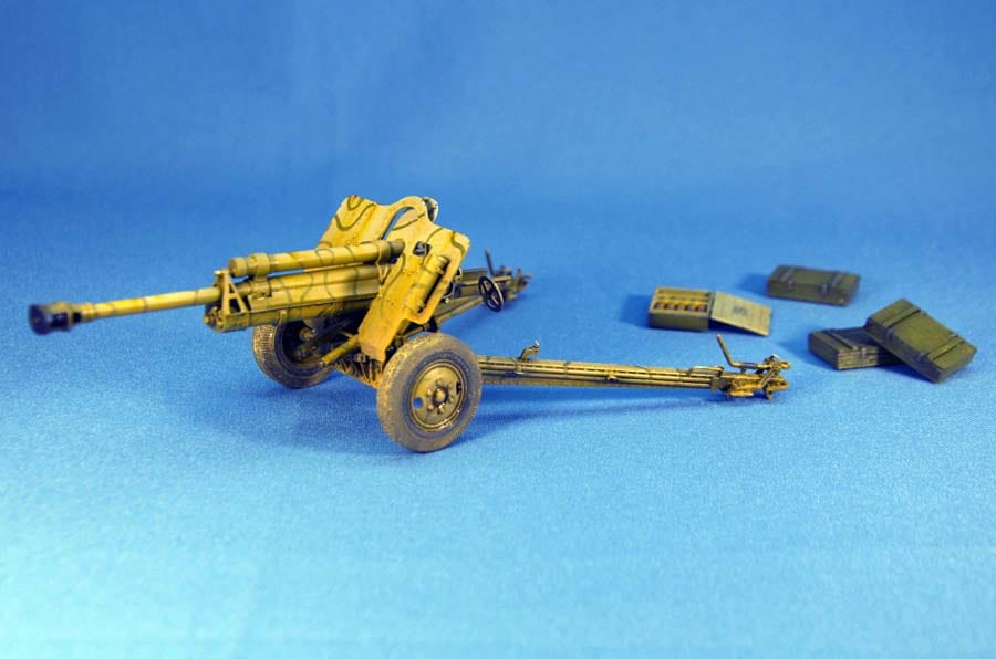 700 - Miniart - 35104 - 7.62cm FK39(r) Field Gun - painted model