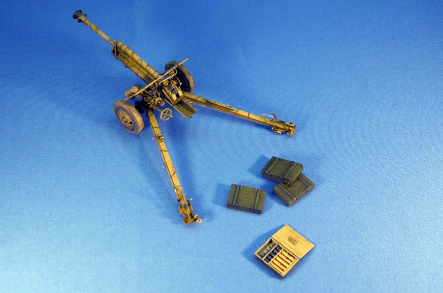 703 - Miniart - 35104 - 7.62cm FK39(r) Field Gun - painted model