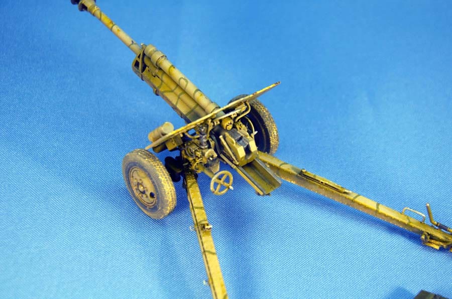 704 - Miniart - 35104 - 7.62cm FK39(r) Field Gun - painted model