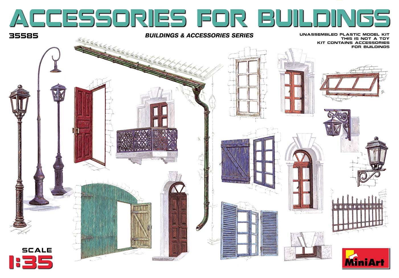 010 - Miniart - 35585 - Accessories for Buildings - primary image