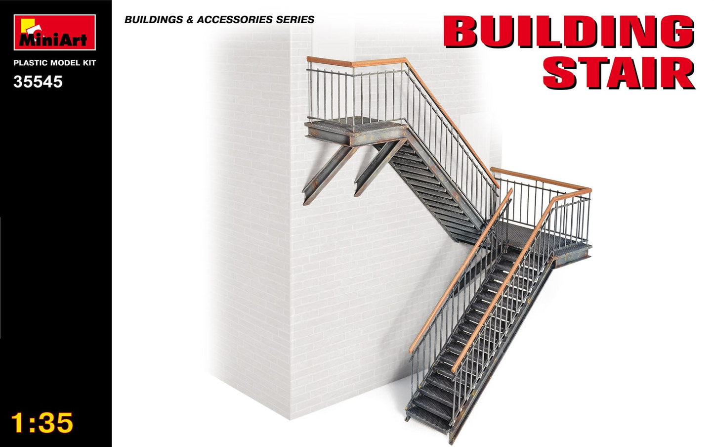 010 - Miniart - 35545 - Building Stair - primary image