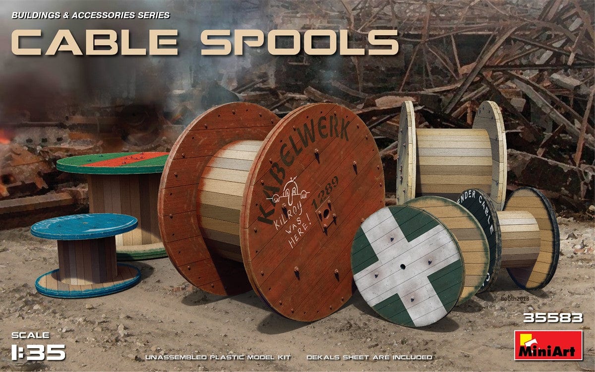 010 - Miniart - 35583 - Cable Spools - primary image