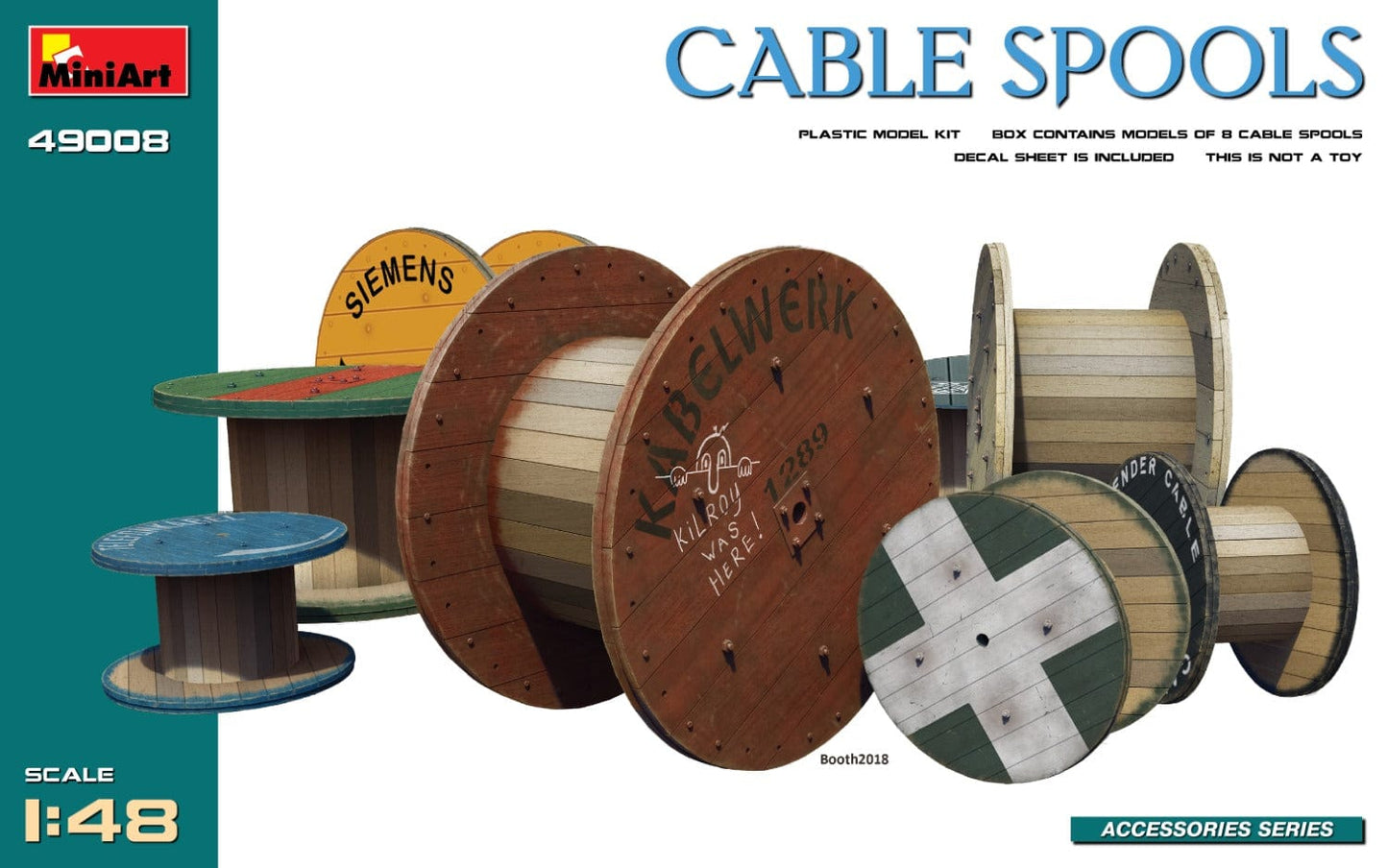 010 - Miniart - 49008 - Cable Spools - primary image