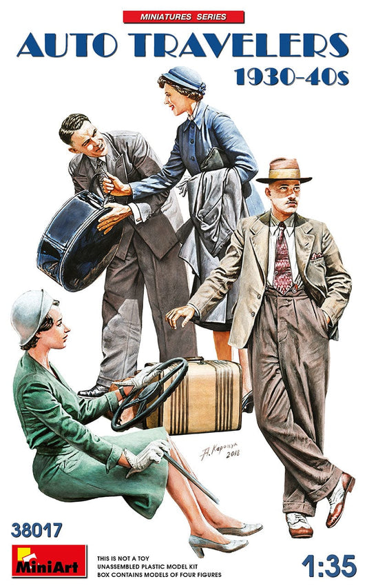 010 - Miniart - 38017 - Car Travellers (1930s-40s) - primary image
