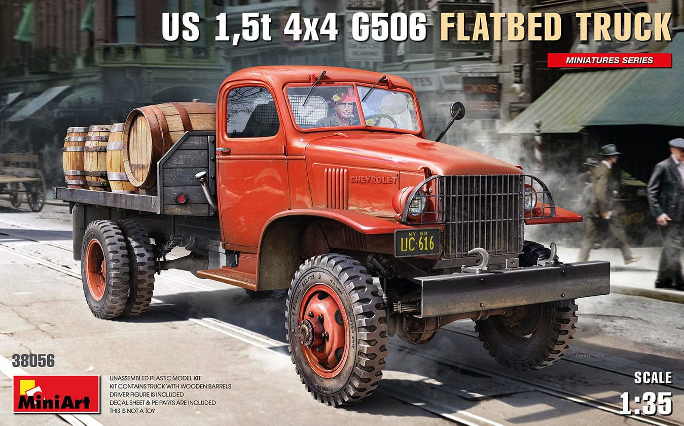 010 - Miniart - 38056 - Chevrolet G506 1½-ton 4x4 Flatbed Truck - primary image