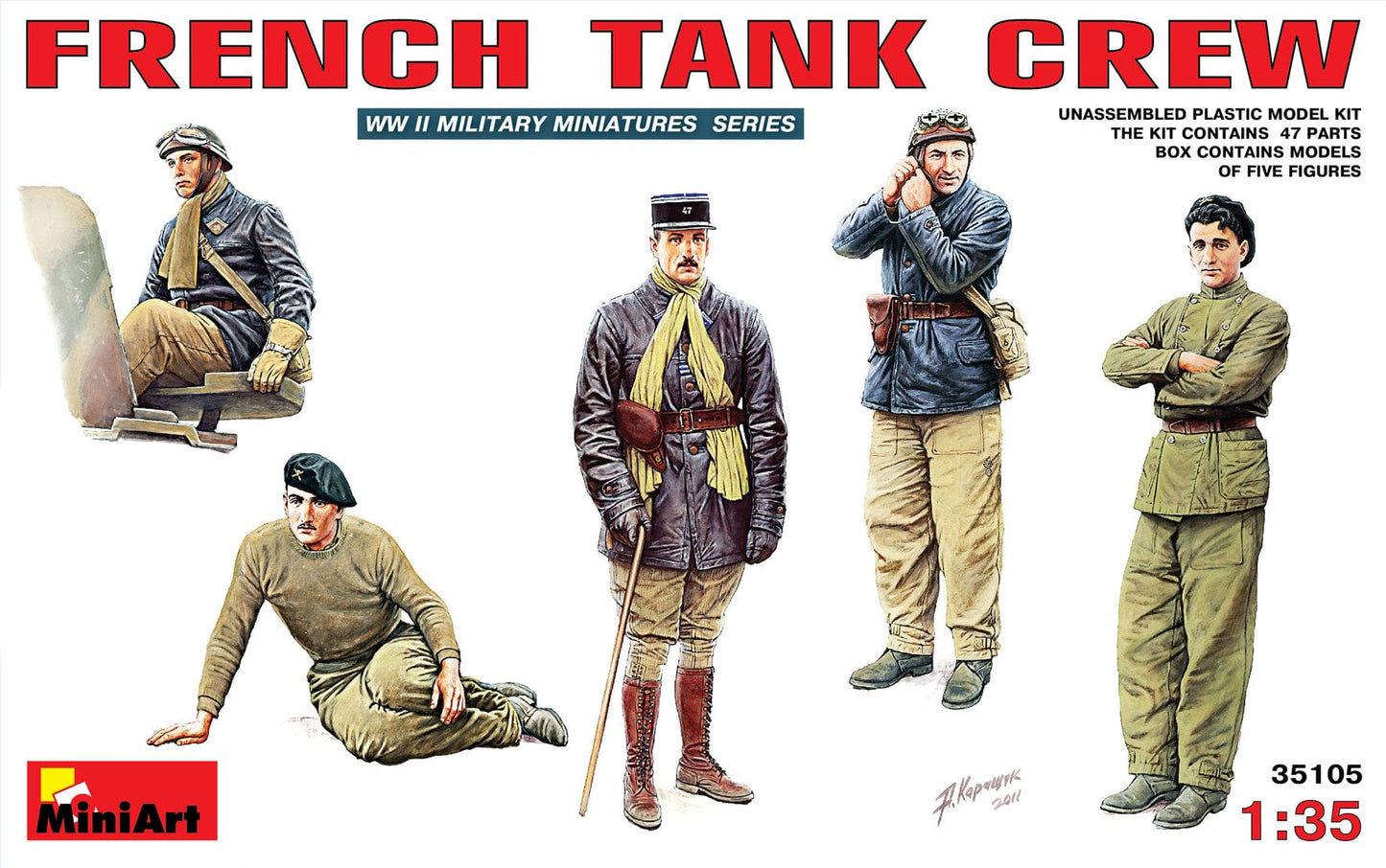 010 - Miniart - 35105 - French Tank Crew - primary image