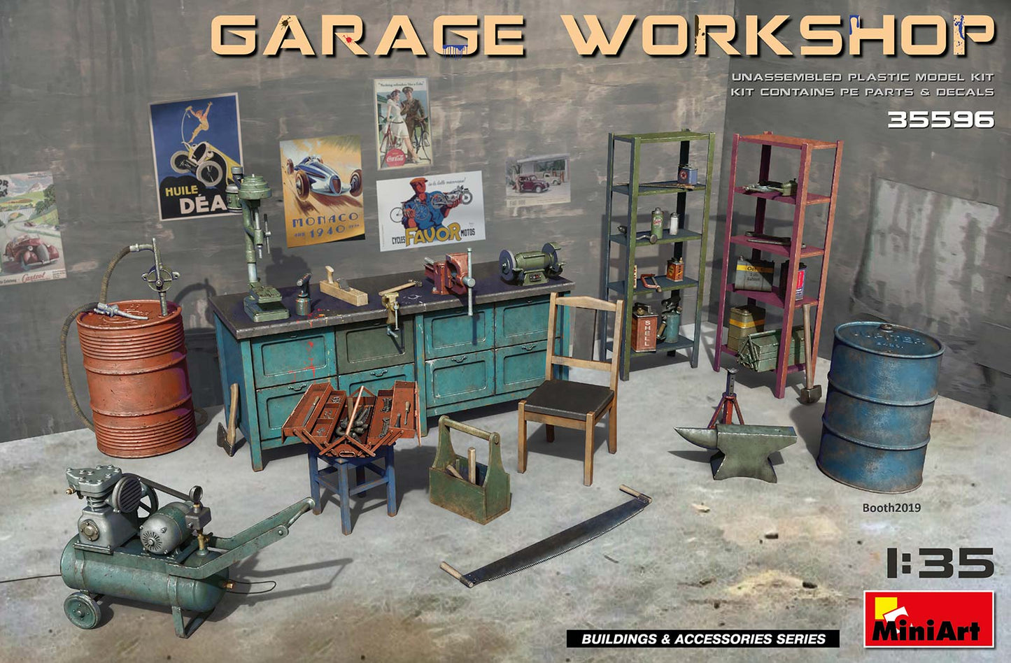 010 - Miniart - 35596 - Garage Workshop - primary image