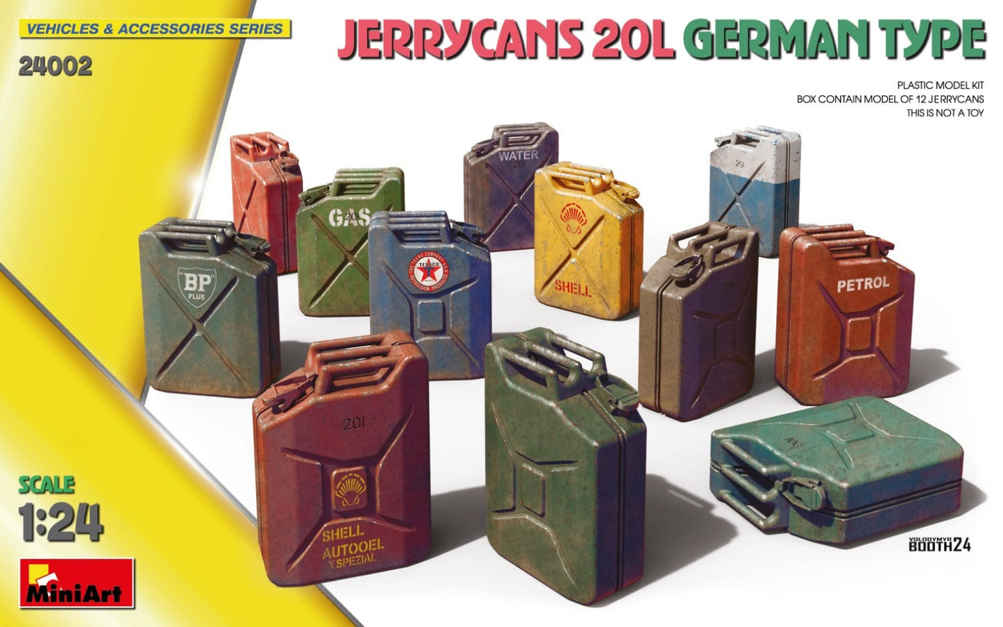 010 - Miniart - 24002 - German 20l Jerry Cans - primary image