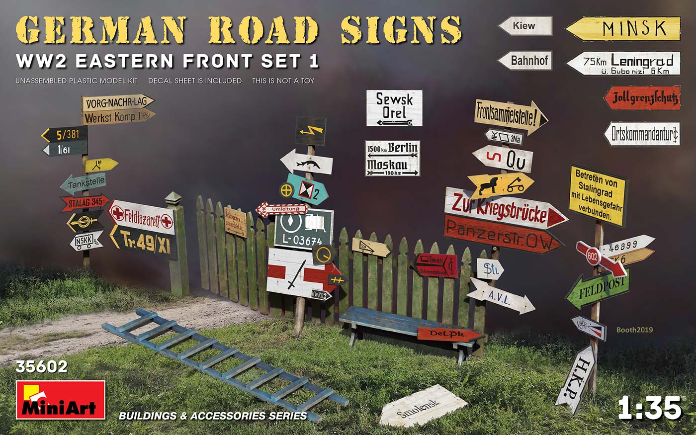 010 - Miniart - 35602 - German Road Signs (Eastern Front 1) - primary image
