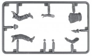 200 - Miniart - 53015 - German Tank Crew (France 1944) (resin heads) - sprue