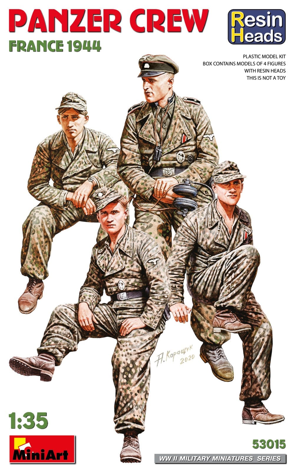 010 - Miniart - 53015 - German Tank Crew (France 1944) (resin heads) - primary image
