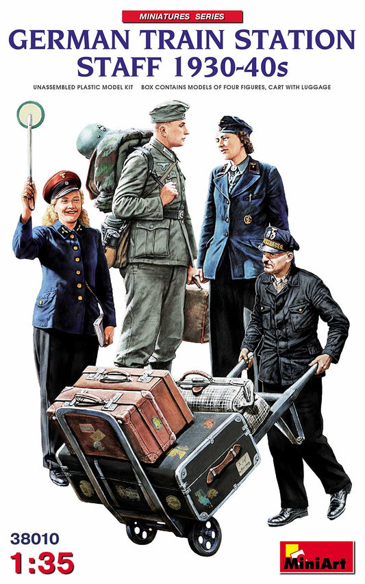 010 - Miniart - 38010 - German Train Station Staff (1930-40s) - primary image