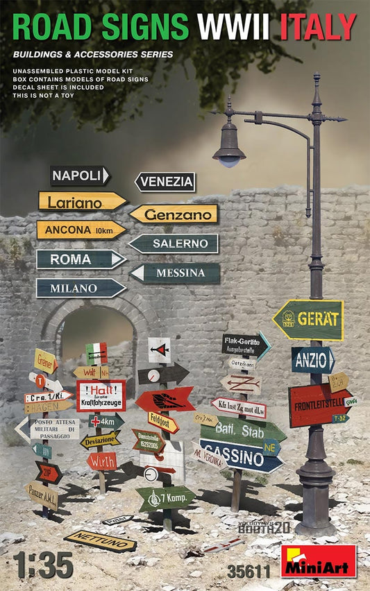 010 - Miniart - 35611 - Italian Road Signs - primary image
