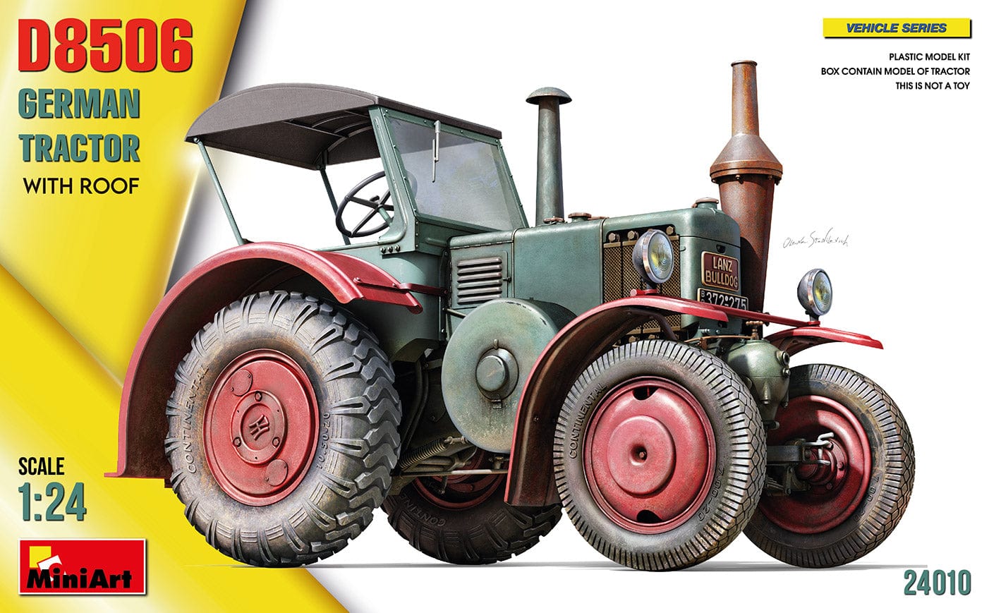 010 - Miniart - 24010 - Lanz D8506 Bulldog with Roof - primary image