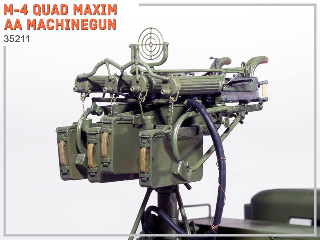 700 - Miniart - 35211 - M-4 Quad Maxim AA Machine Gun - painted model