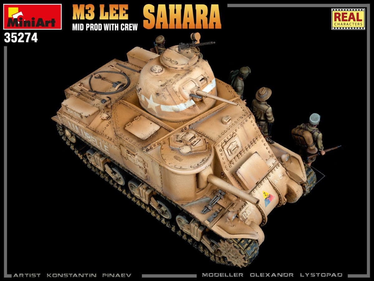 707 - Miniart - 35274 - M3 Lee ‘Sahara’ (mid) - painted model