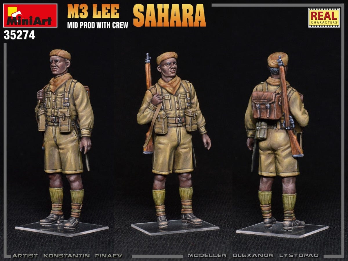 710 - Miniart - 35274 - M3 Lee ‘Sahara’ (mid) - painted model