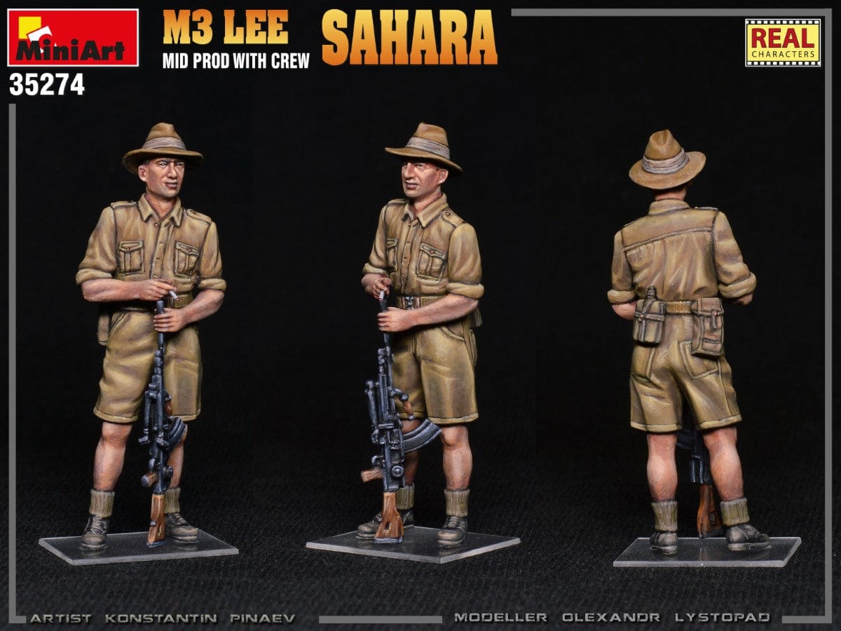 713 - Miniart - 35274 - M3 Lee ‘Sahara’ (mid) - painted model