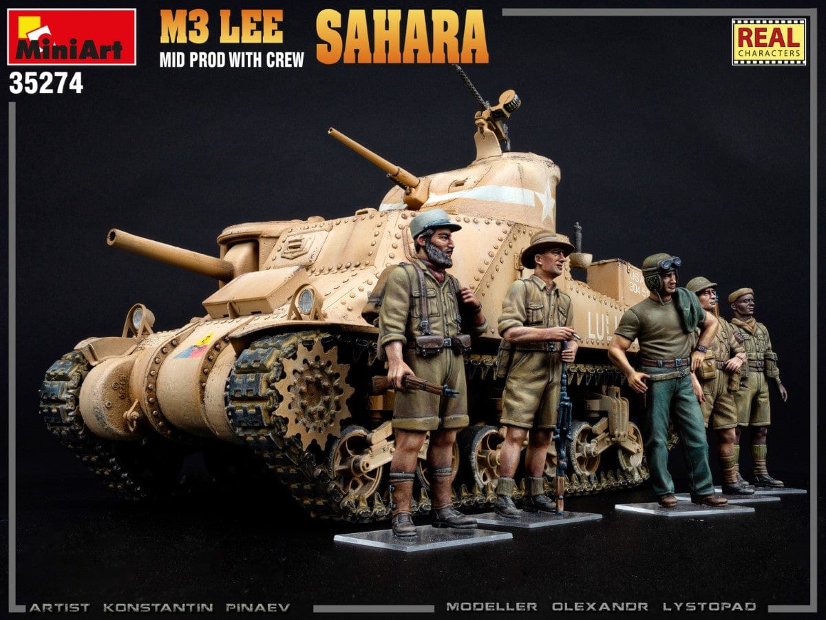 702 - Miniart - 35274 - M3 Lee ‘Sahara’ (mid) - painted model