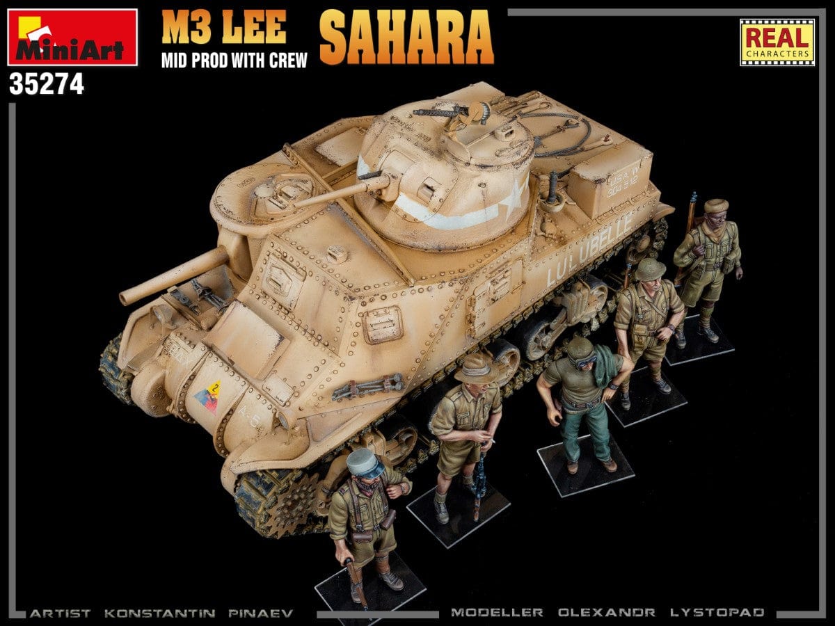 706 - Miniart - 35274 - M3 Lee ‘Sahara’ (mid) - painted model