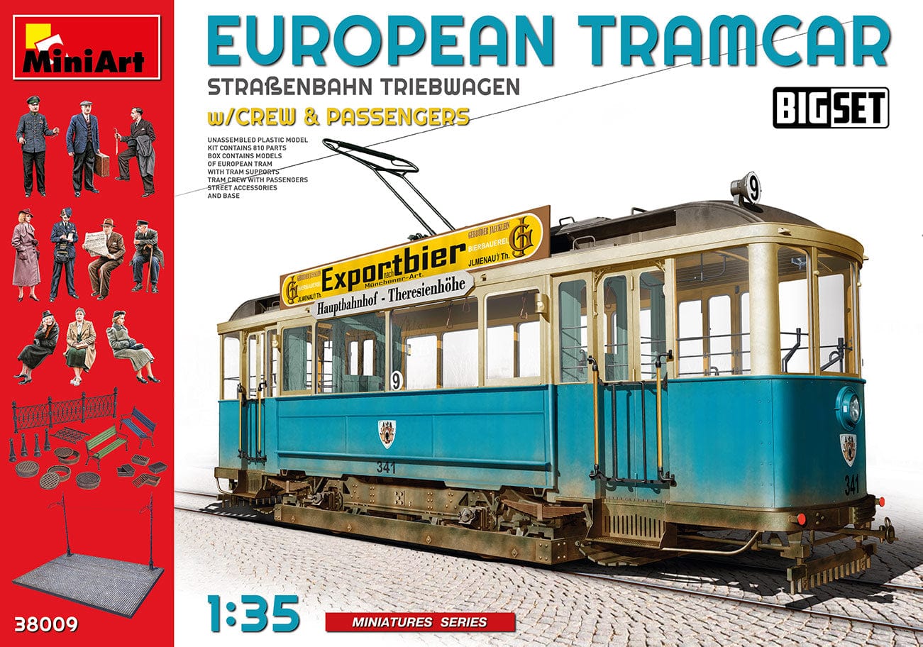 010 - Miniart - 38009 - MAN/SSW 2xZR German Tram Car 641 - primary image