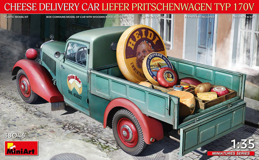 010 - Miniart - 38046 - Mercedes-Benz Typ 170V Liefwerwagen Cheese Delivery Van - primary image