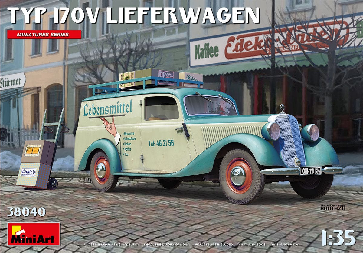 010 - Miniart - 38040 - Mercedes-Benz Typ 170V Liefwerwagen Delivery Van - primary image