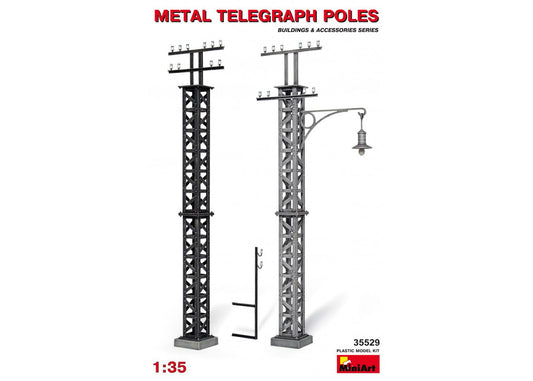 010 - Miniart - 35529 - Metal Telegraph Poles - primary image