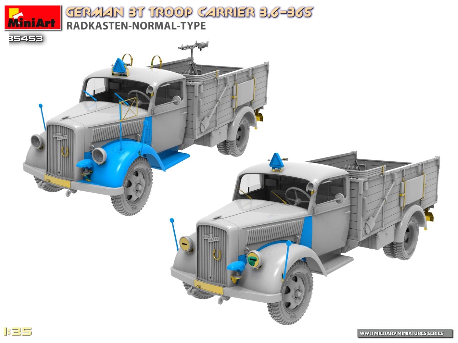 Miniart - 35453 - Opel Blitz 3.6-36S Radkasten - digital model
