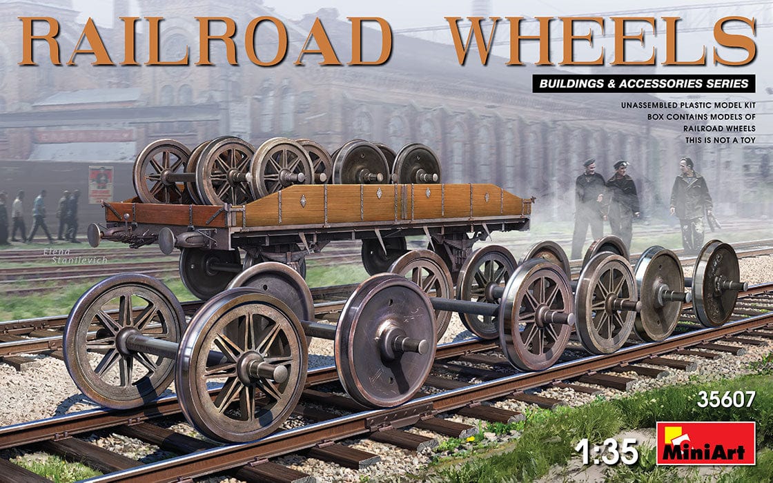 010 - Miniart - 35607 - Railroad Wheels - primary image