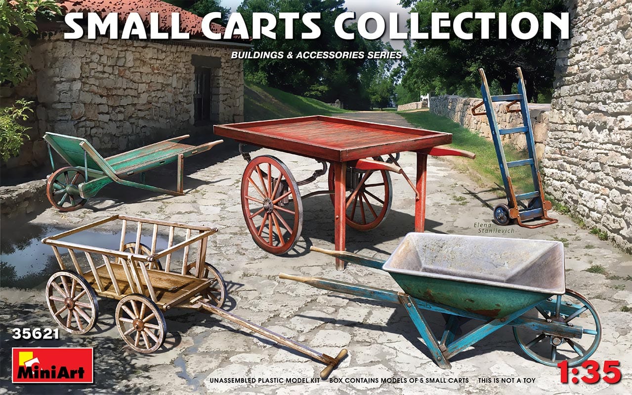 010 - Miniart - 35621 - Small Carts Collection - primary image